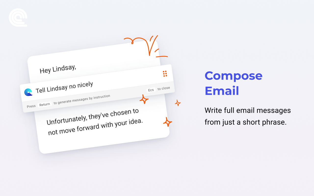 Screenshot of Compose AI - showing app interface and features