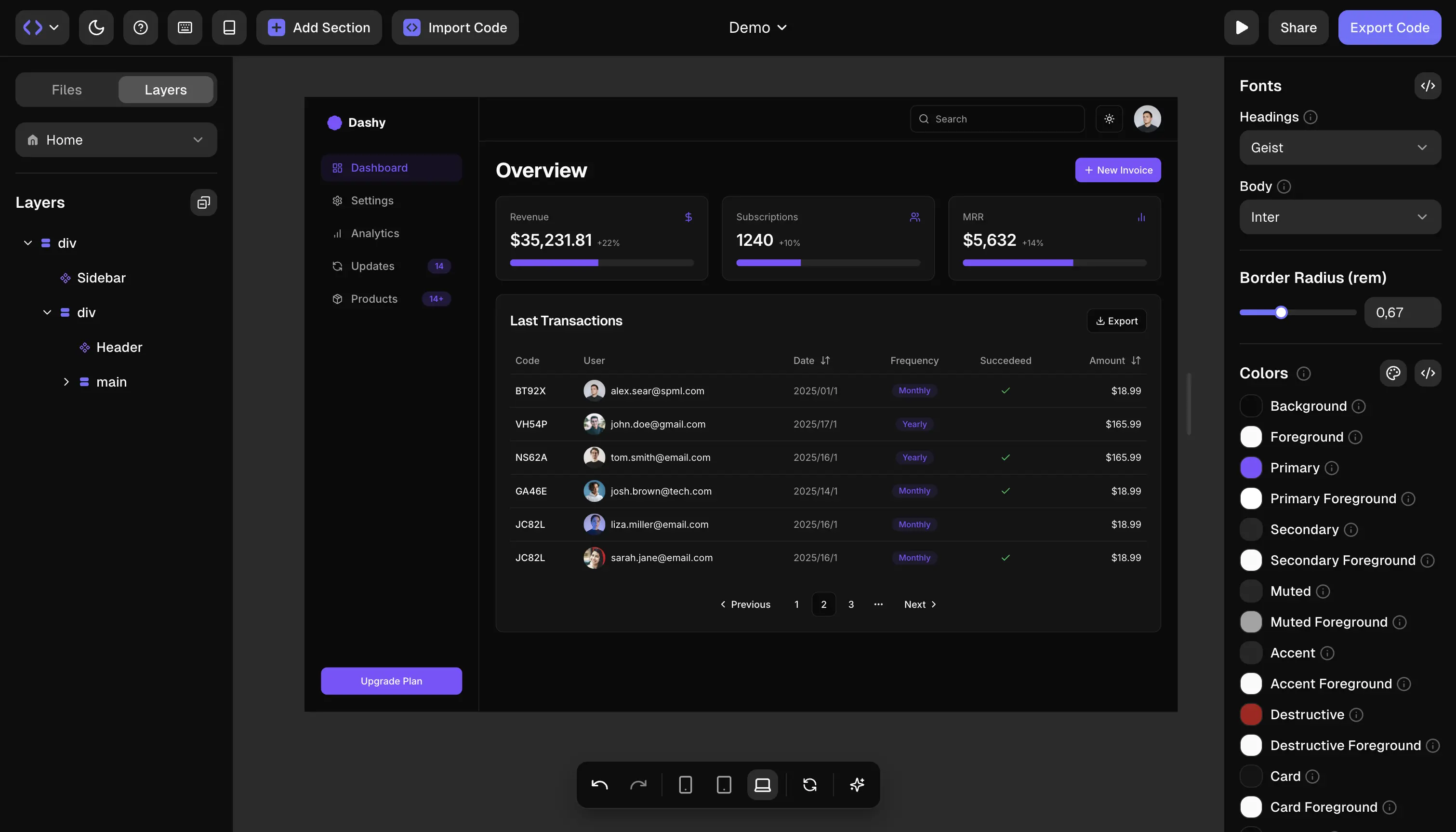 Screenshot of Reweb - showing app interface and features