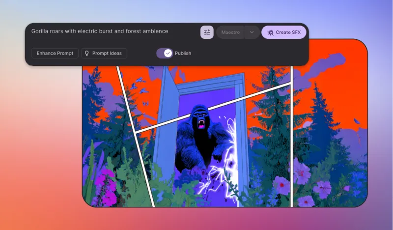 Screenshot of Beatoven.ai - showing app interface and features