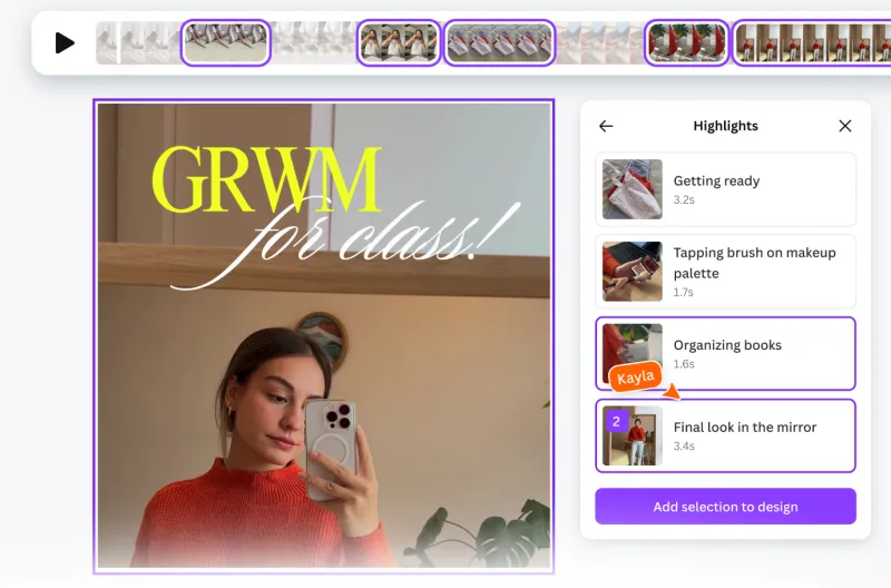 Screenshot of Canva AI - showing app interface and features