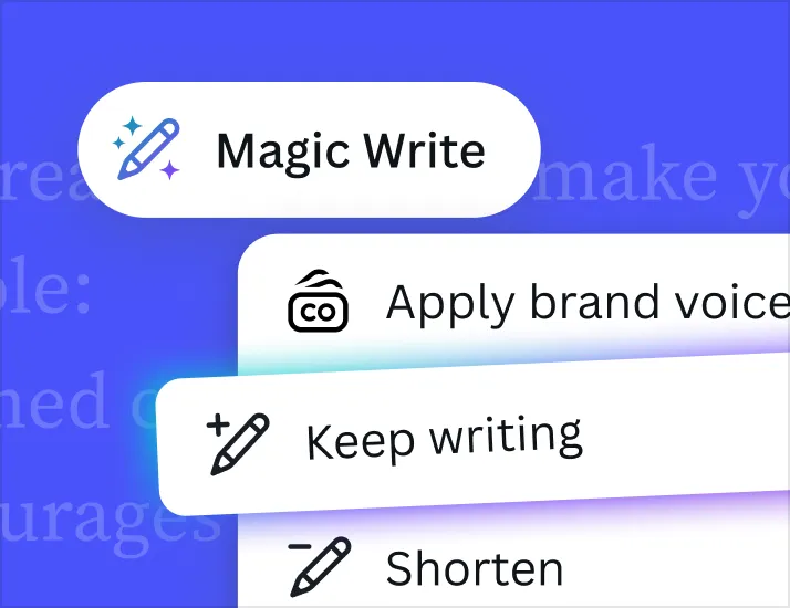 Screenshot of Canva AI - showing app interface and features