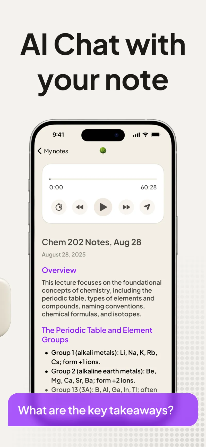 Screenshot of Coconote - showing app interface and features