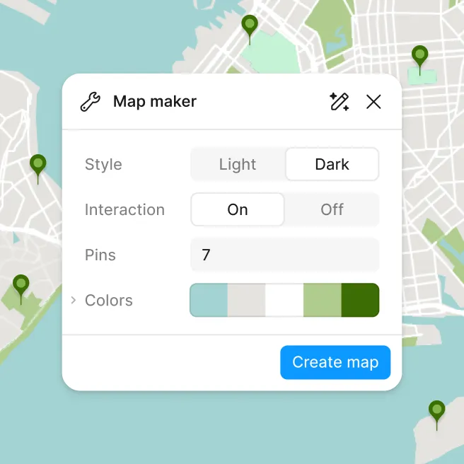 Screenshot of Figma AI - showing app interface and features