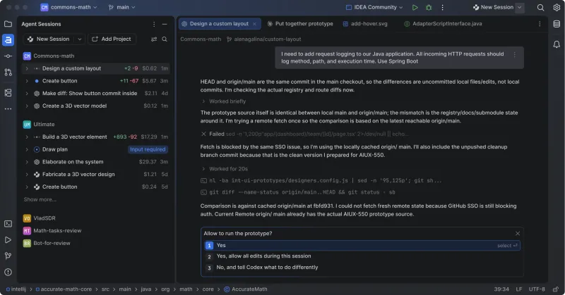 Screenshot of JetBrains Air - showing app interface and features
