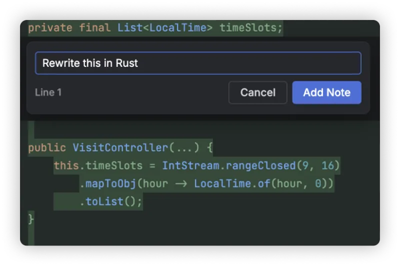 Screenshot of JetBrains Air - showing app interface and features