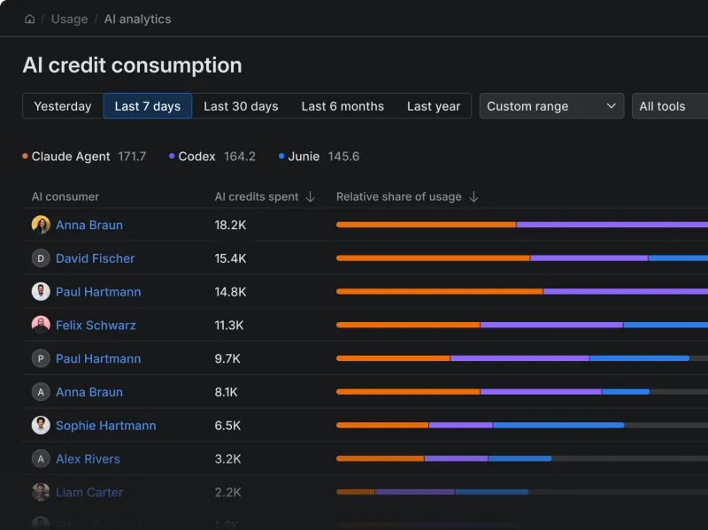 Screenshot of JetBrains Air - showing app interface and features