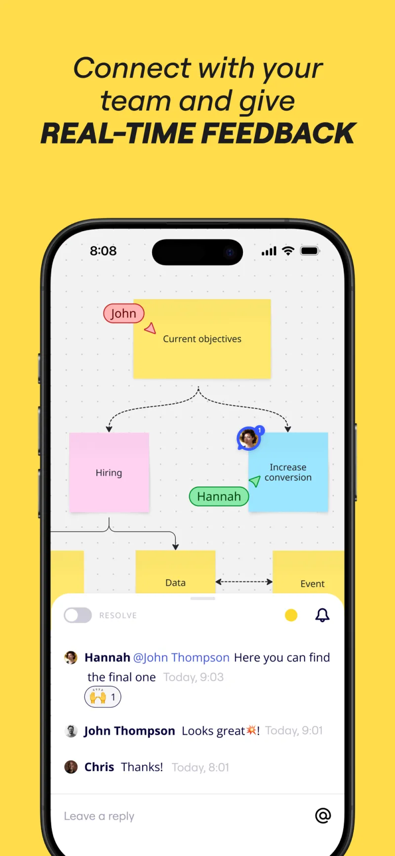 Screenshot of Miro AI - showing app interface and features