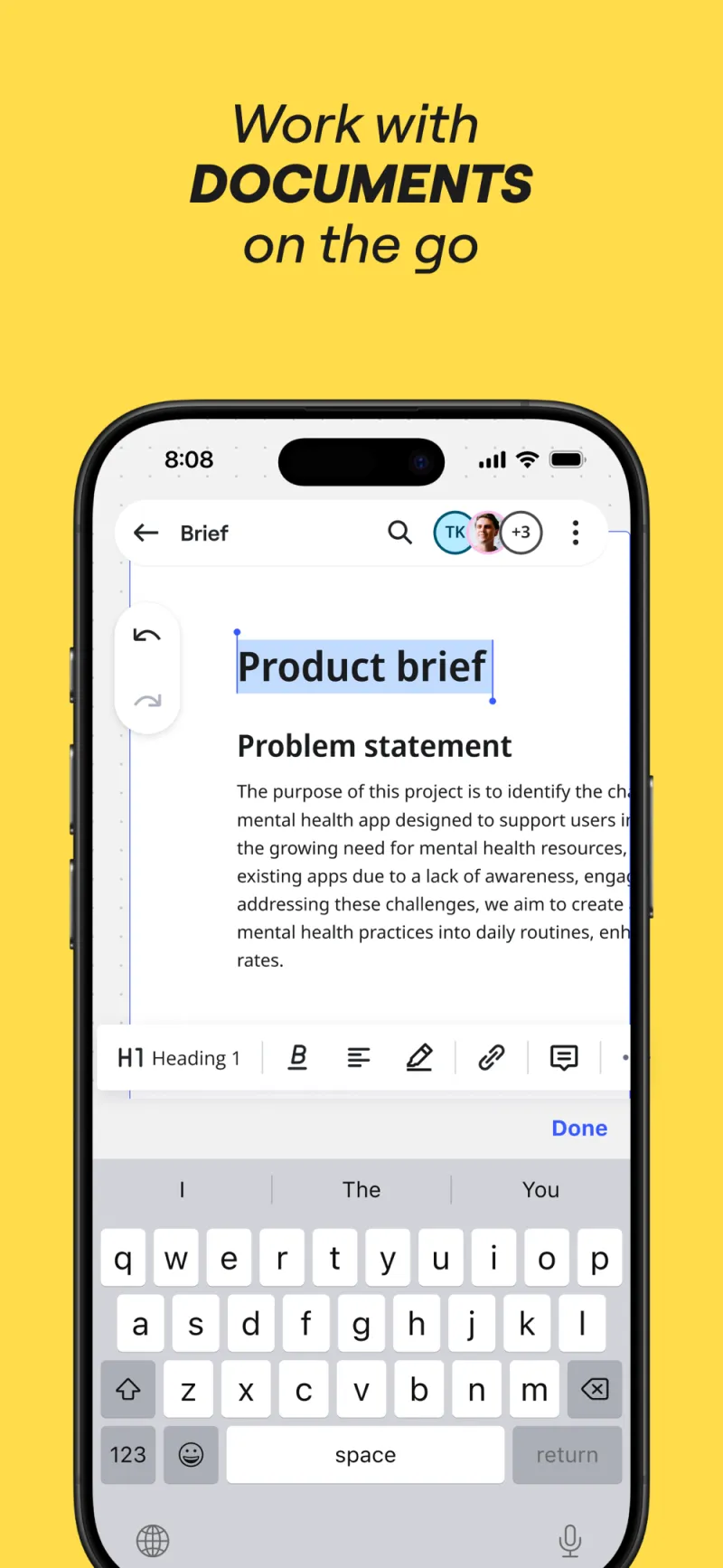 Screenshot of Miro AI - showing app interface and features