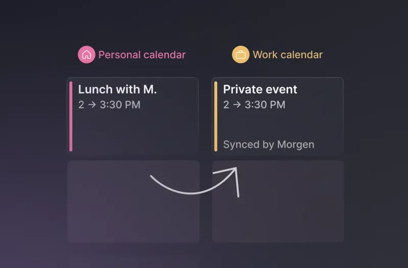 Screenshot of Morgen - showing app interface and features