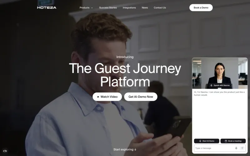 Screenshot of Naoma - showing app interface and features