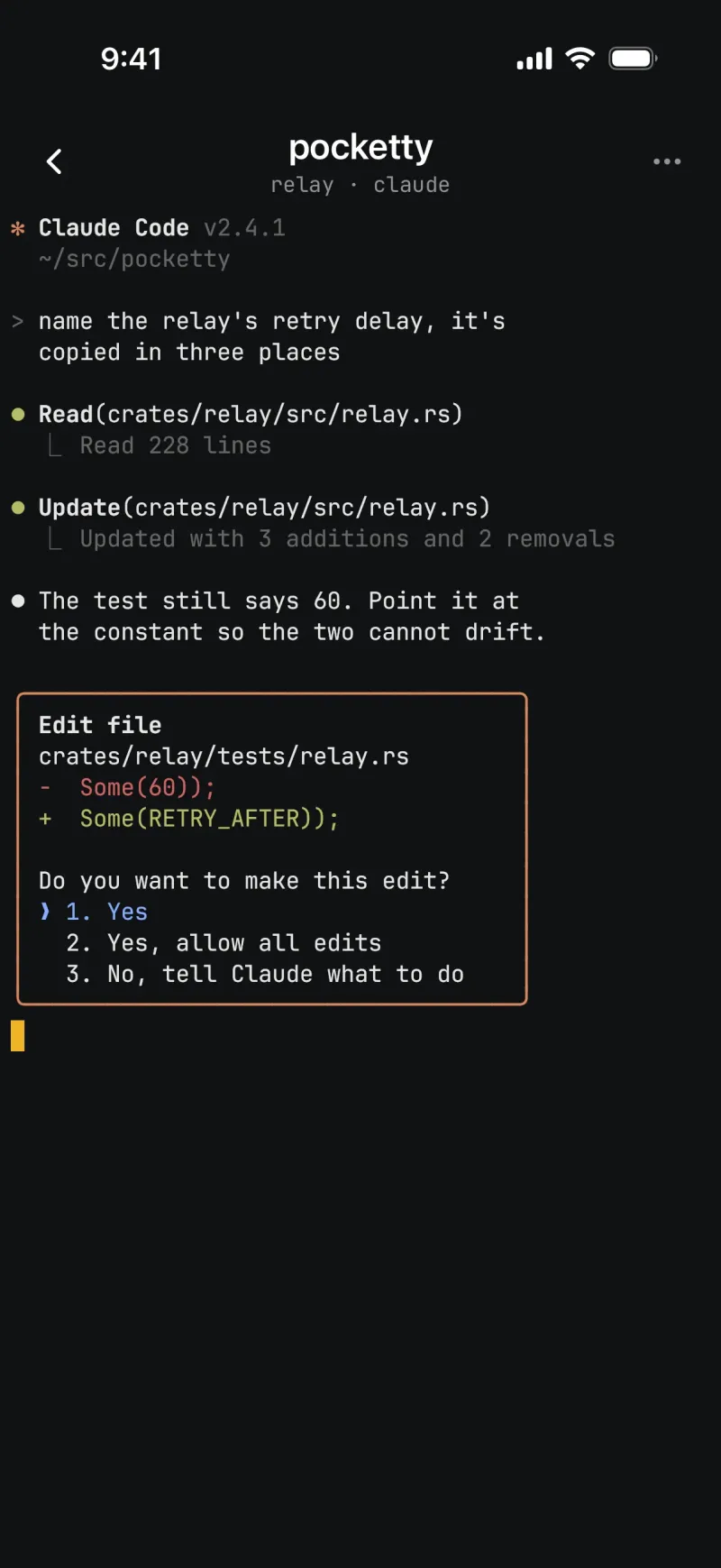 Screenshot of Pocketty - showing app interface and features