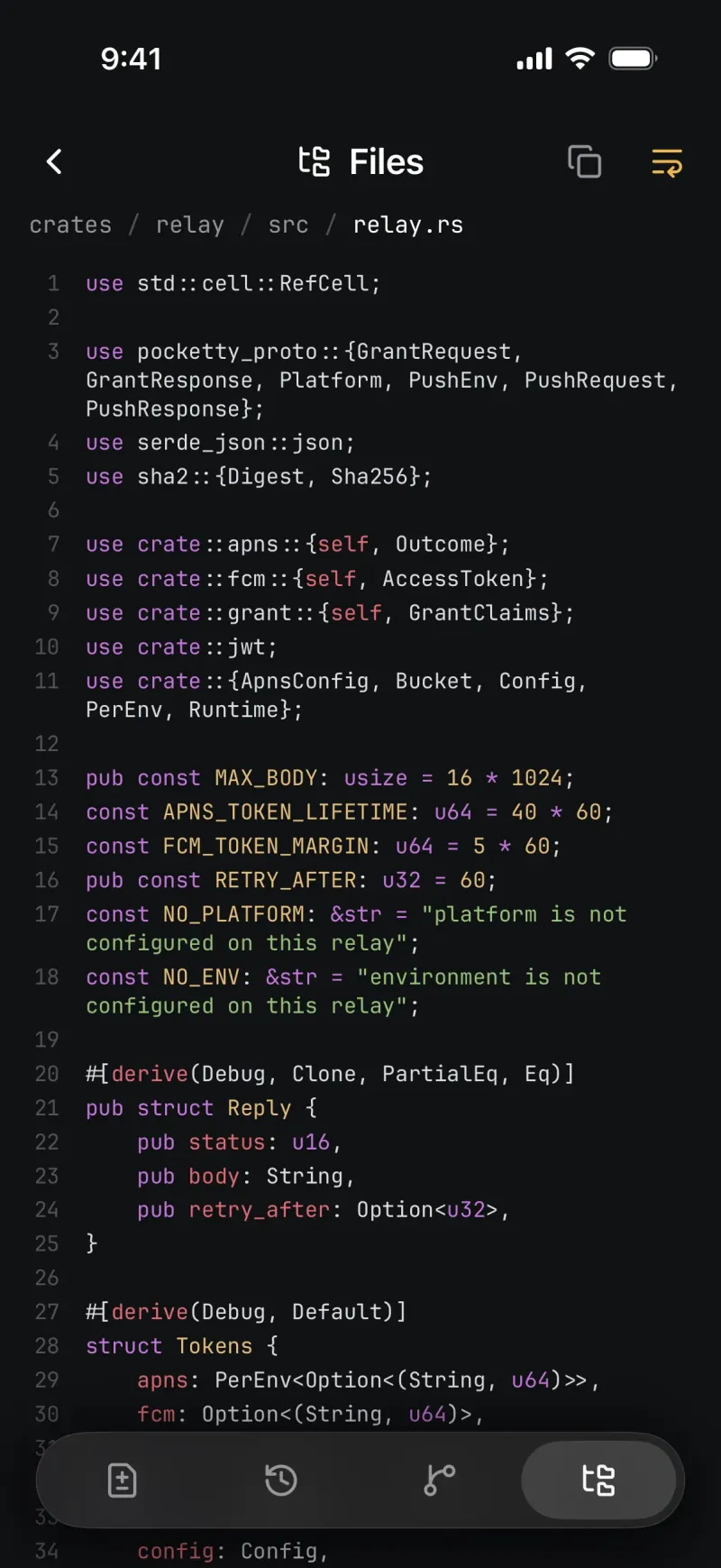 Screenshot of Pocketty - showing app interface and features