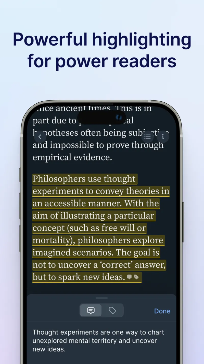 Screenshot of Readwise Reader - showing app interface and features
