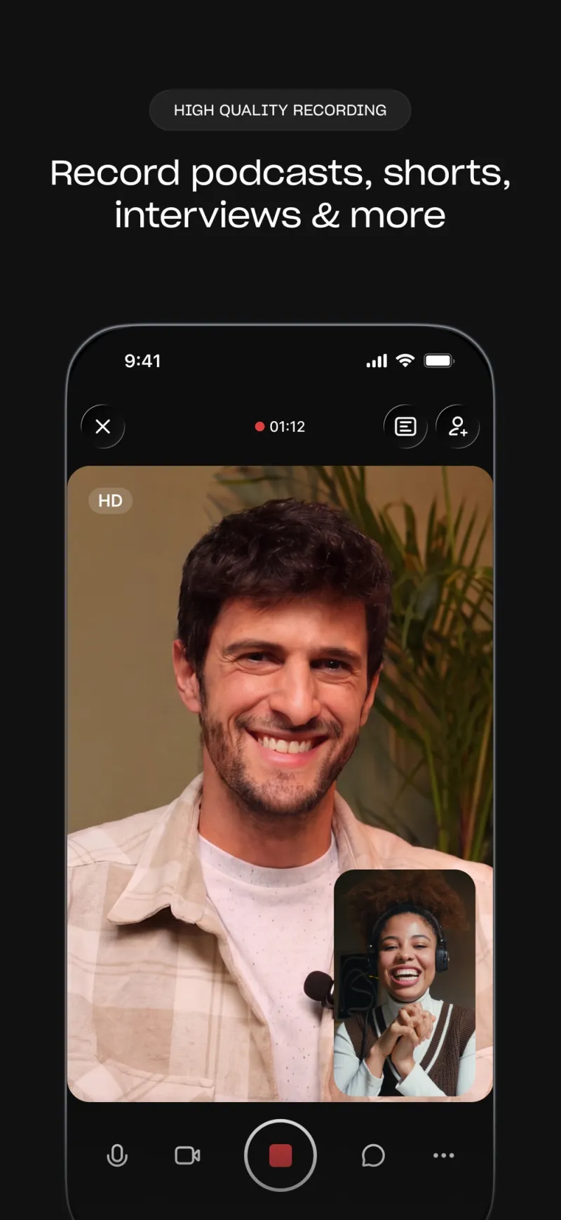 Screenshot of Riverside - showing app interface and features