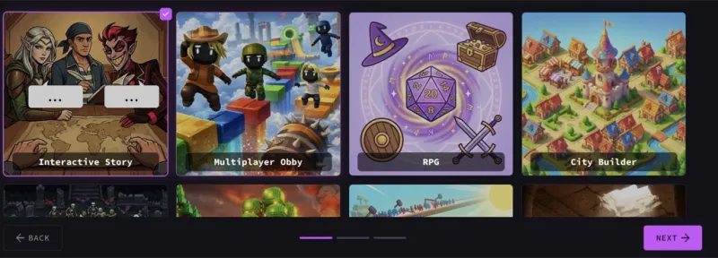 Screenshot of Rosebud AI - showing app interface and features