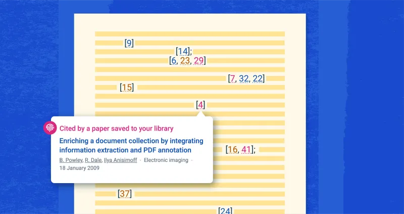 Screenshot of Semantic Scholar - showing app interface and features