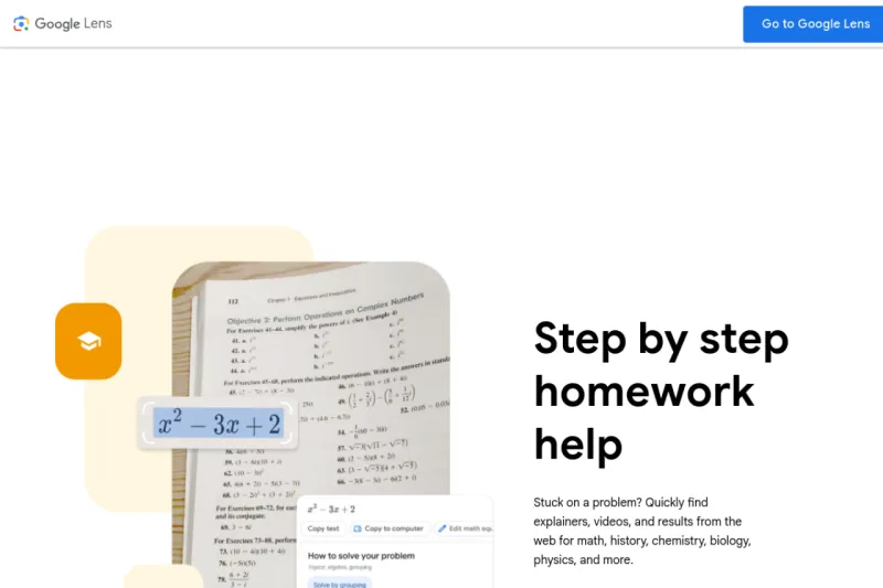 Screenshot of Socratic - showing app interface and features