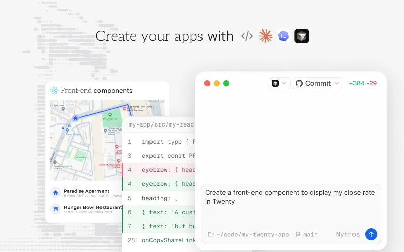 Screenshot of Twenty - showing app interface and features