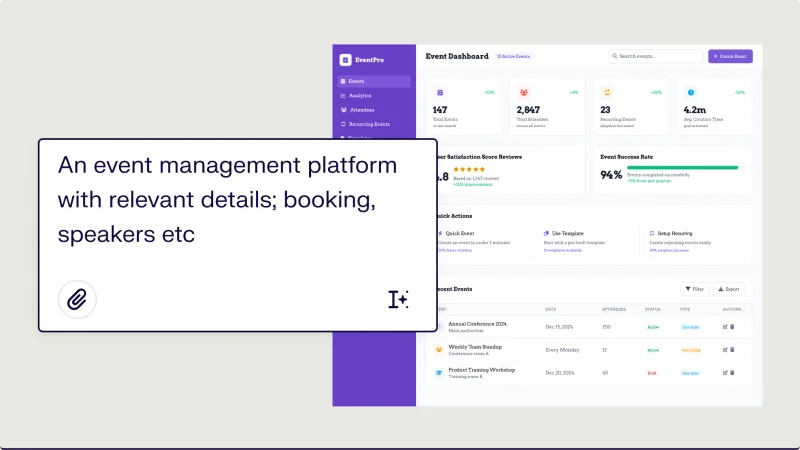 Screenshot of UX Pilot - showing app interface and features
