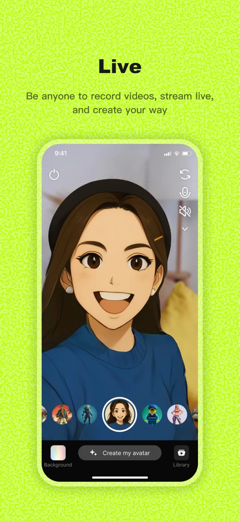 Screenshot of Viggle AI - showing app interface and features