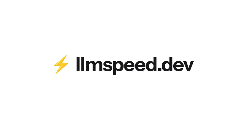 Screenshot of llmspeed - showing app interface and features
