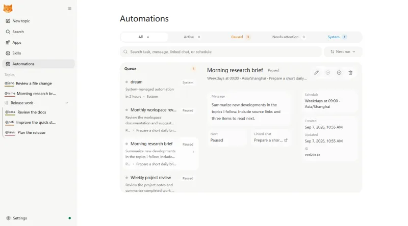 Screenshot of nanobot - showing app interface and features
